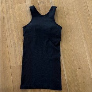 lululemon athletica Black Ribbed Tank Top